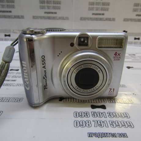 Фотоаппарат Canon 1230 А530 в нормальном состоянии