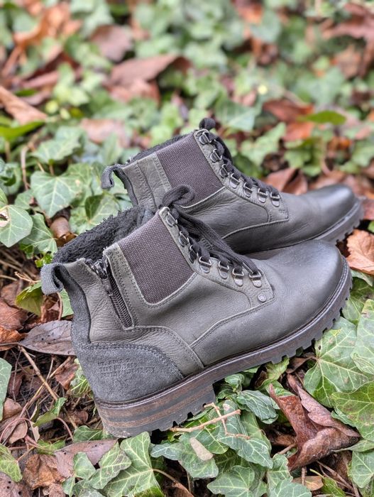 Продам зимові чоловічі черевики ботинки 41 розмір, шкіряні з хутром