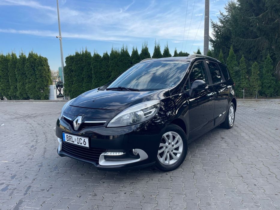 Renault Grand Scenic LIMITED, Po Lifcie, Benzyna, 2015r, 7 Osób, PDC, Navi, Tempomat, Led
