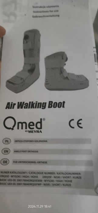 ORTEZA_But Ortopedyczny Walker KRÓTKI_Stopowo/ Goleniowy_38/ 39_TANIO