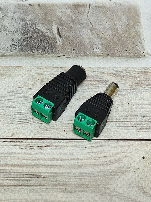 Штекер разъем 5,5-2,1 папа-мама