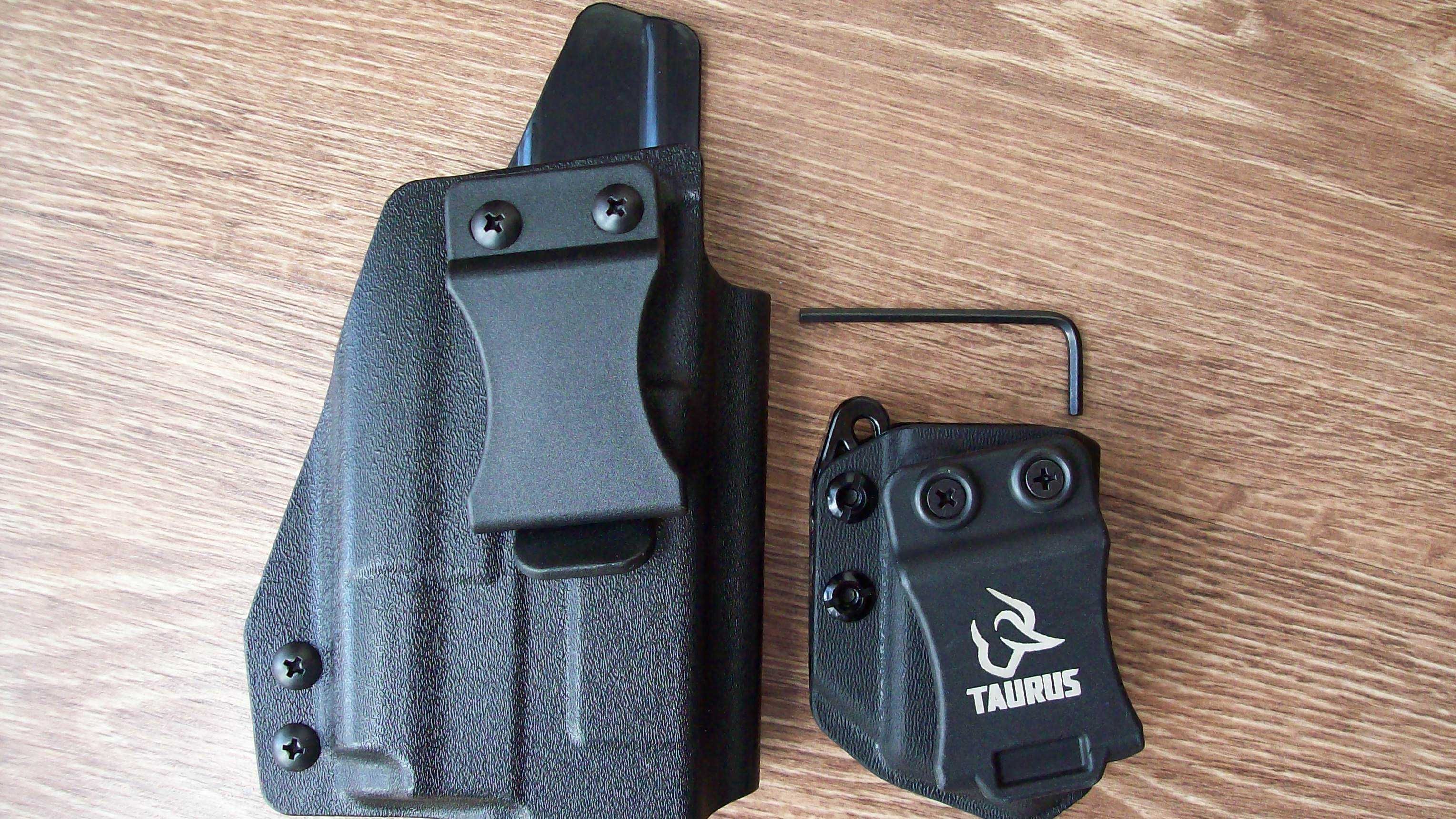 Kabura IWB Kydex do Taurus G2, G2c, G2S, PT-111, PT-140 z latarką.