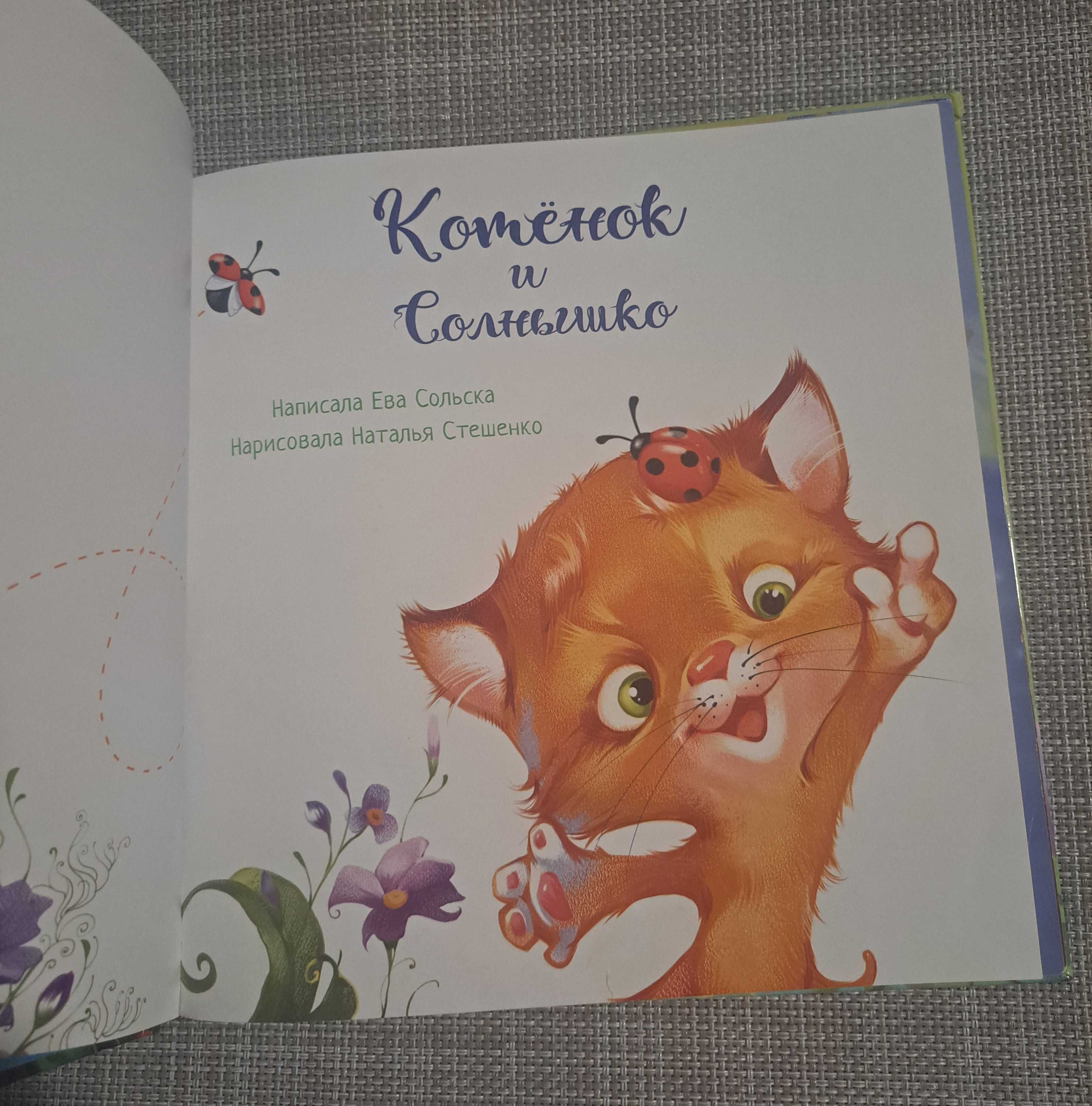 Książka dla dzieci Котёнок и солнышко / po rosyjsku