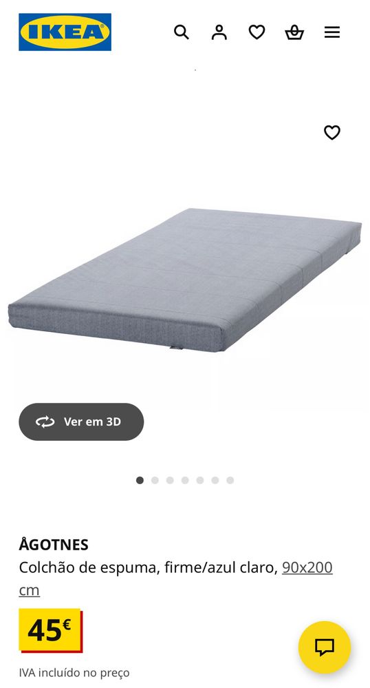 Colchao IKEA Agotnes cama extensivel