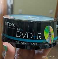 CDs/DVDs para gravação e tinteiros compatíveis
