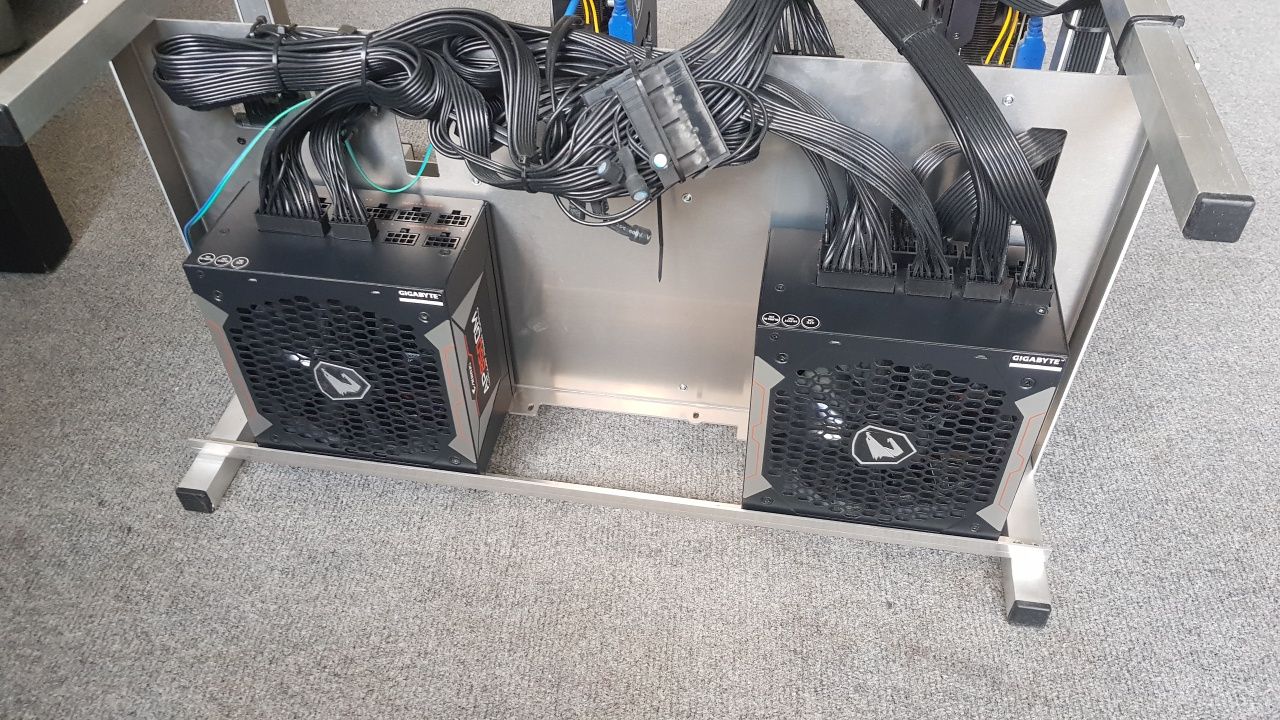 Koparka kryptowalut 2x RTX 3080 bez LHR