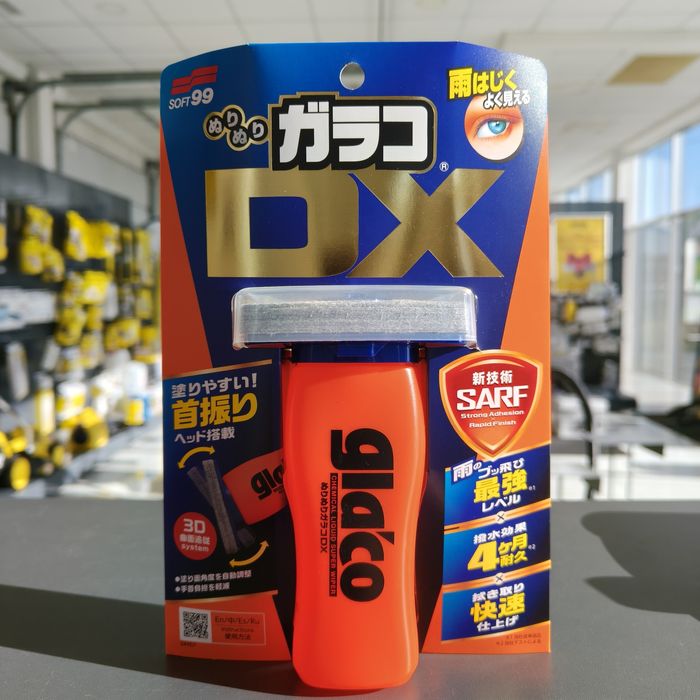 Антидощ Soft 99 Glaco, абразивний очисник скла, очисник водного каменю