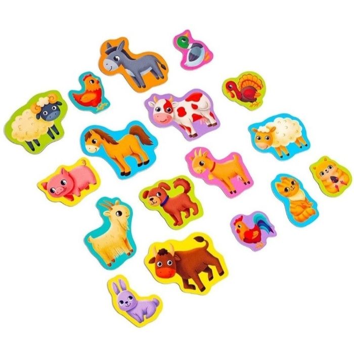 Магниты Vladi Toys : Ферма, Морские жители, Овощи и фрукты