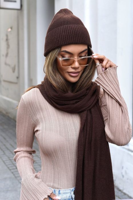 Komplet Kaszmirowy czekolada