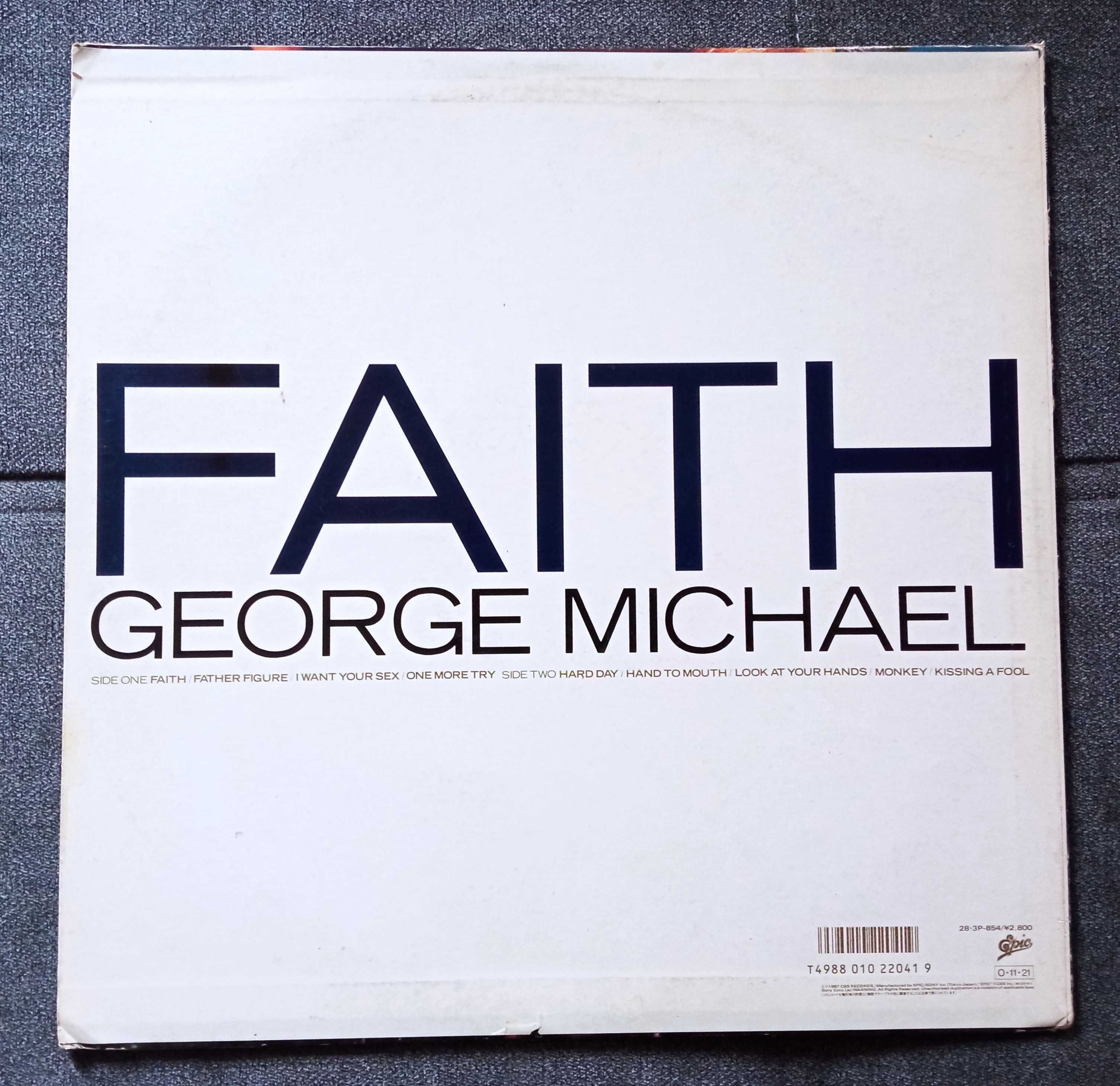 George Michael Faith winyl 1press 1987 Japan Sticker Obi