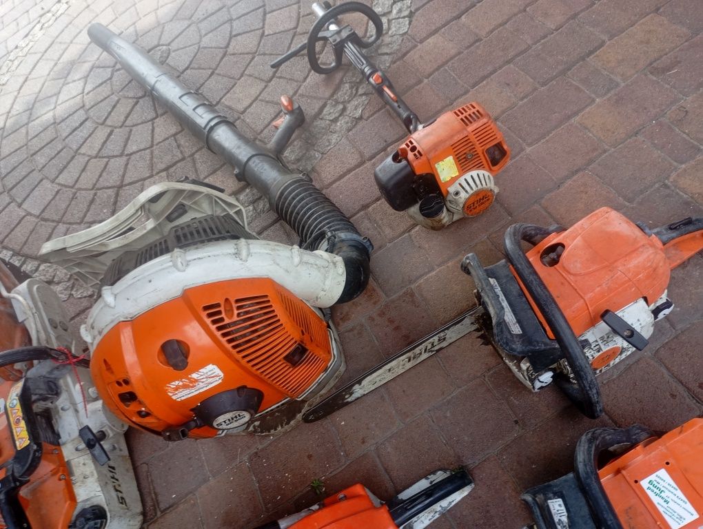 Pakiet pił Stihl sprawne uszkodzone br 600 inne