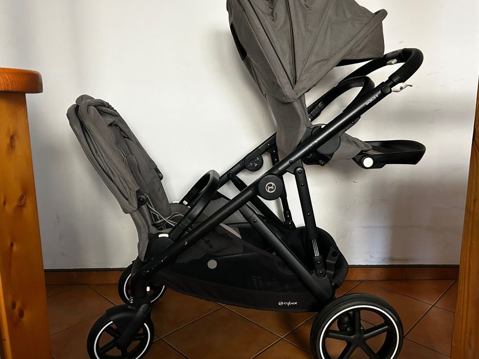 Cybex Gazelle S bliźniaczy + 2 foteliki  Cybex Aton 5 0-13kg + baza
