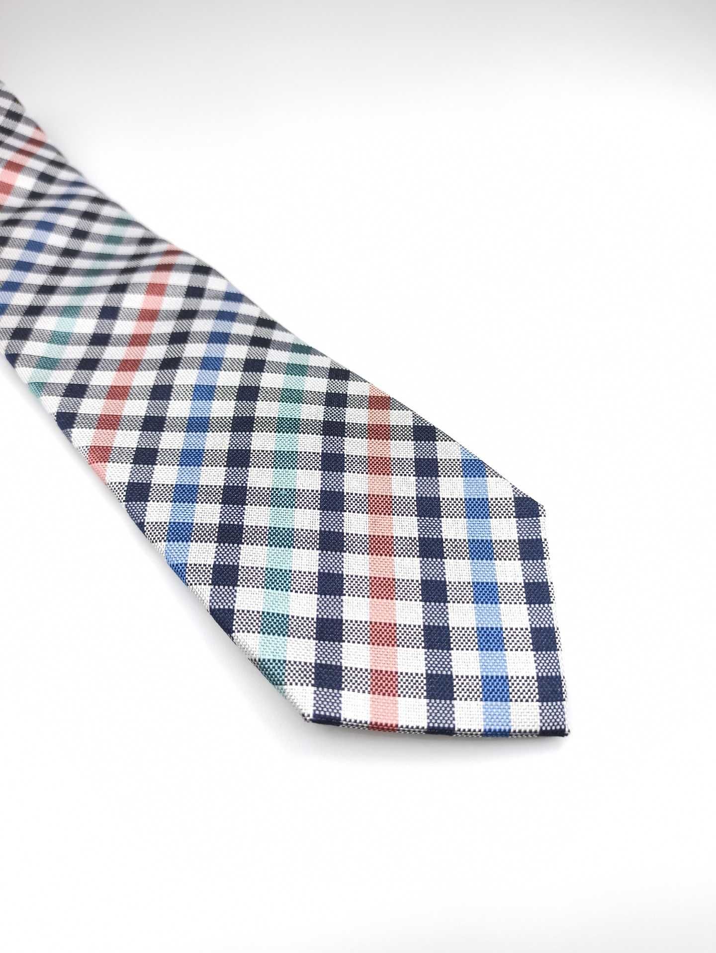 Charles Tyrwhitt jedwabny krawat w kratkę