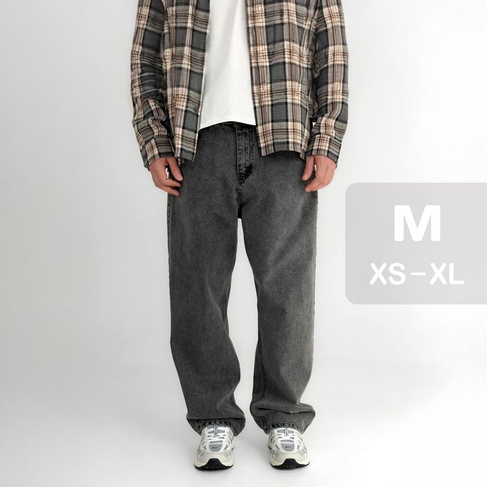 Джинси чоловічі baggy jeans, широкие джинсы мужские реп rap sk8 ск8 M