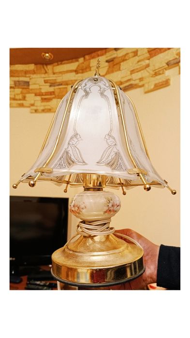 Lampa Art Deco vitange w kształcie tulipana