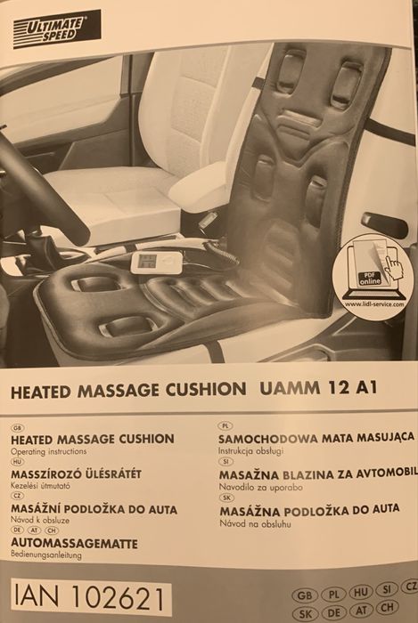 Mata masująca z funkcją grzania Ultimate Speed