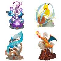 Figura com luz - Pokemon Charizard Lucario Pikachu Mewtwo