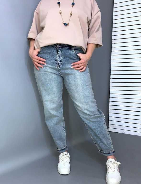 Блакитні слоучі джинси з потертостями sherocco 33 розмір
