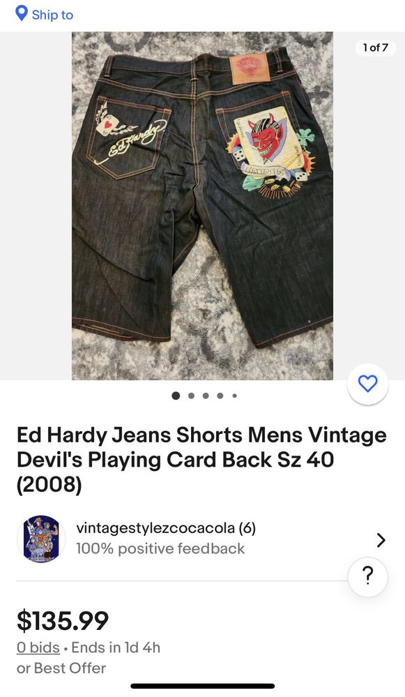 Ed Hardy шорты оверсайз