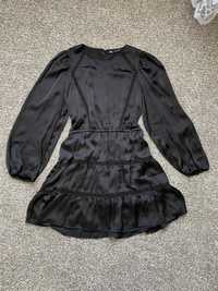 Чорна шовкова сукня Zara
