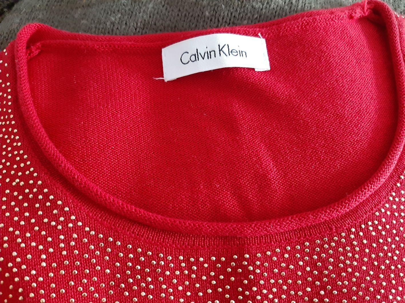 Кофта джемпер Calvin Klein с камушками оригинал