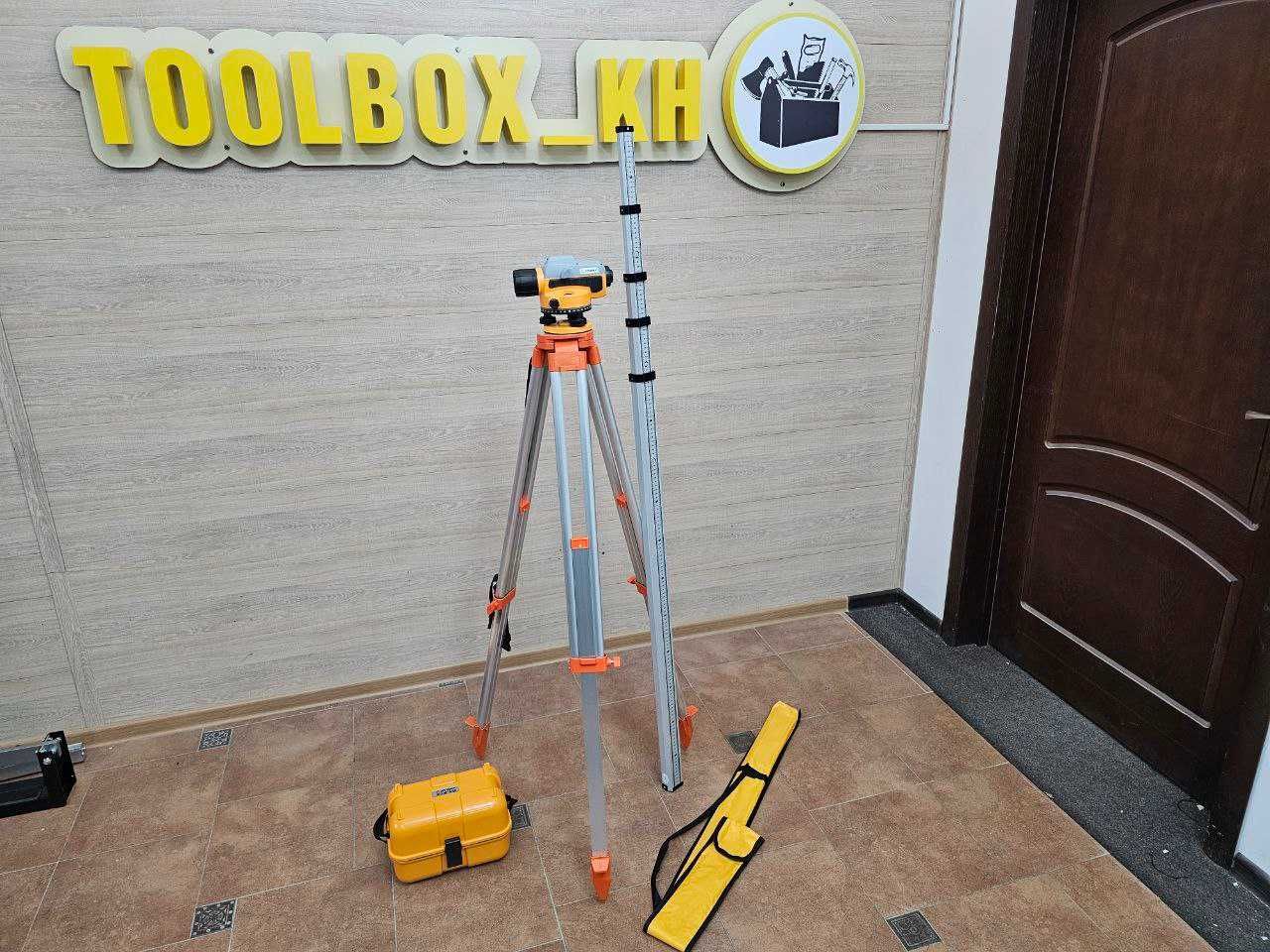 Точный Оптический нивелир SW-32A до 120м 32Х +5м Рейка +Штатив 1,65м
