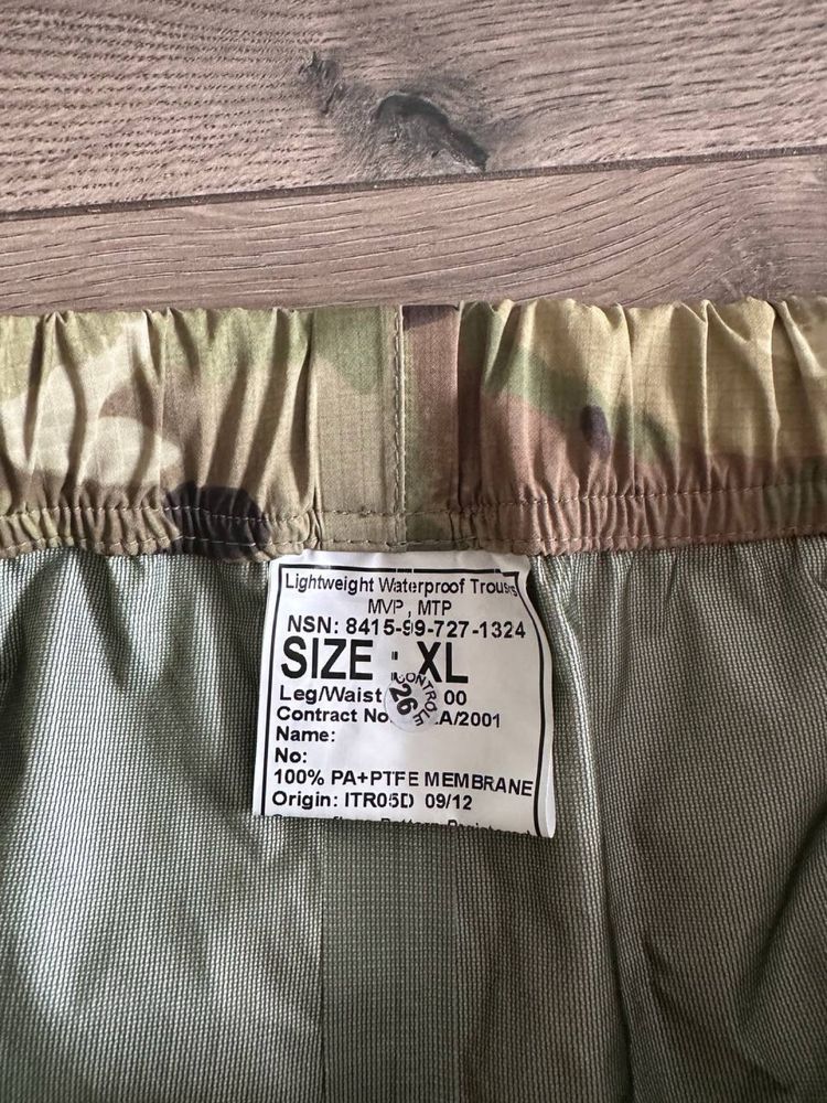 Штани  GORE-TEX Multicam , оригінал Британія MTP , XL , Нові.