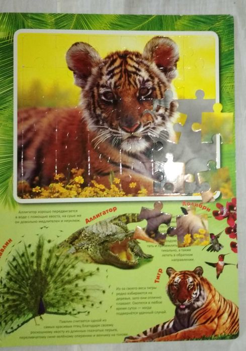 Большая книга-пазл. Красочная и яркая. Все элементы в наличии