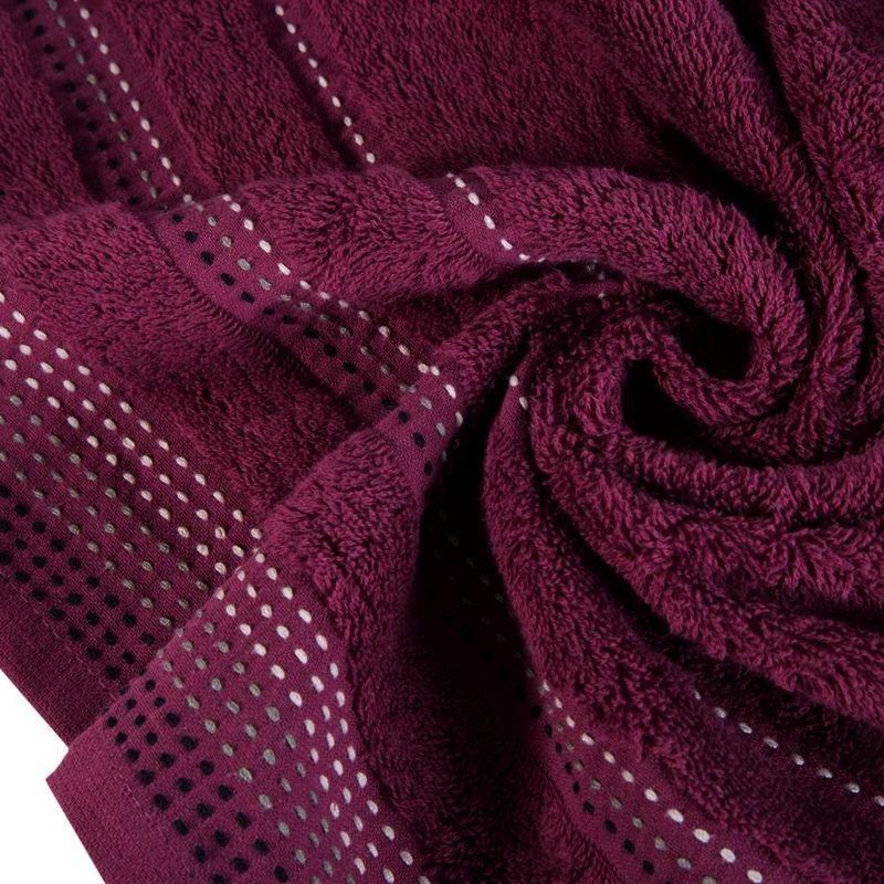 Ręcznik Kąpielowy 70x140 Bawełniany Frotte 500g/m2 Pola 24 Bakłażan