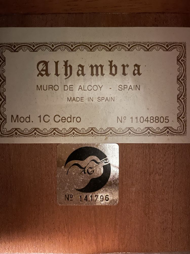 Gitara klasyczna Alhambra 1C