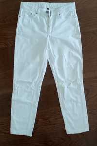 Jeansy mom fit H&M białe rozmiar 36