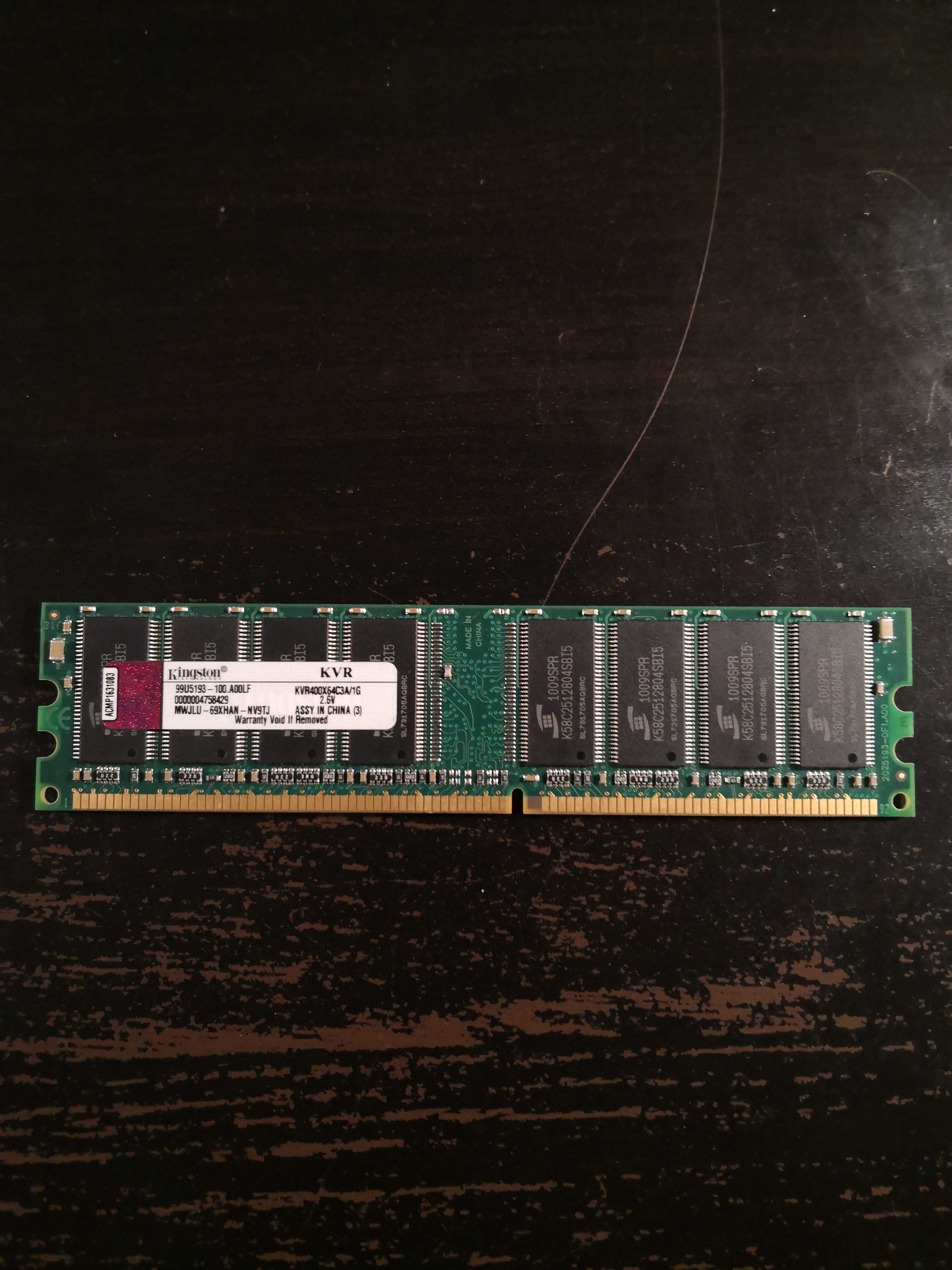 Memória KVR400X64C3A/1G | 1GB 128M x 64-Bit DDR400