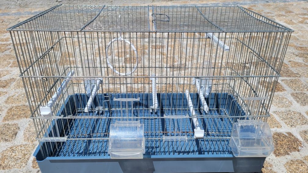 Gaiola de pássaros com divisória + Gaiola de hamster NOVA