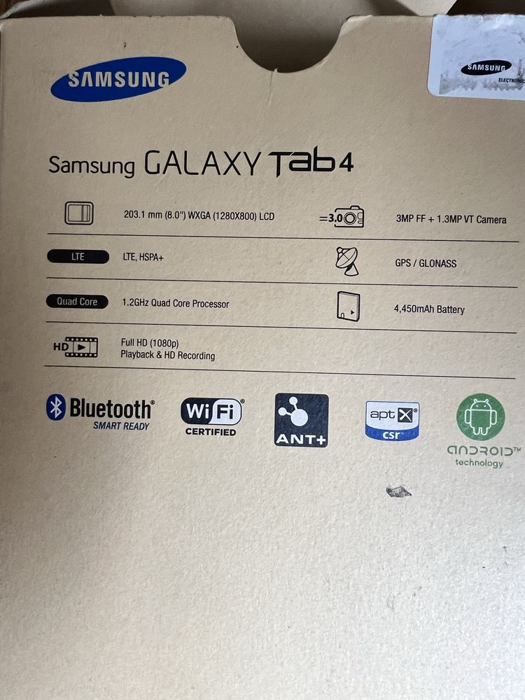 Tablet Samsung GALAXY Tab 4, 16 GB, 8.0”