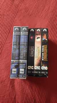 5 filmes Star Trek Caminho das Estrelas VHS Gerações Voyager Picard