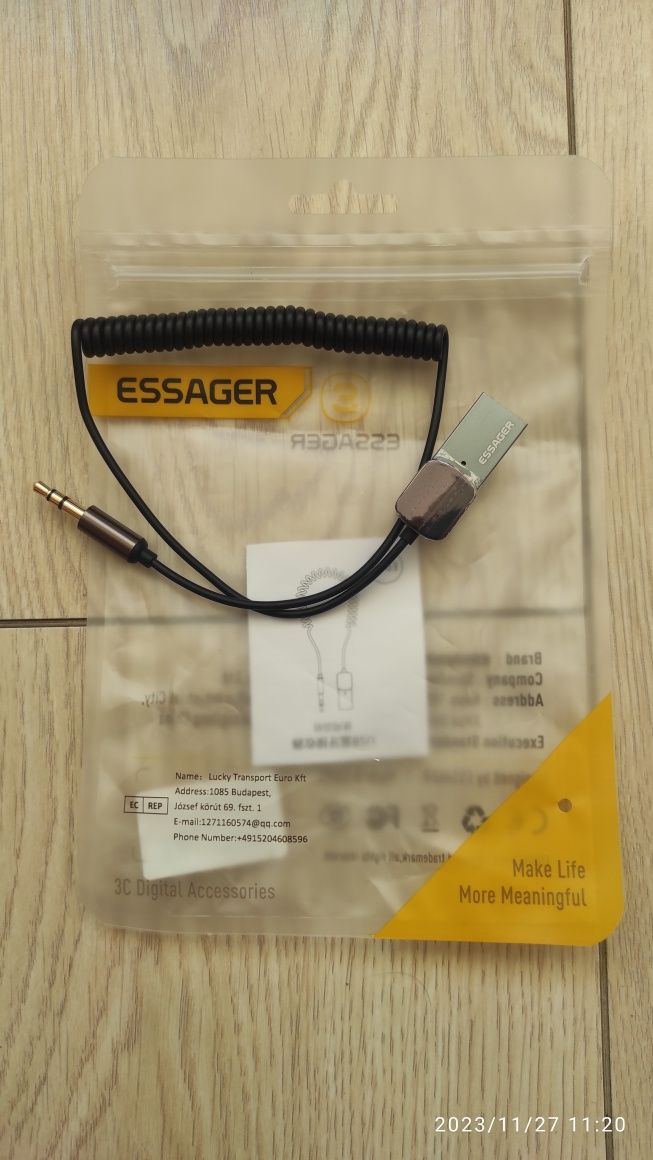 Bluetooth-Aux адаптер Essager EB01