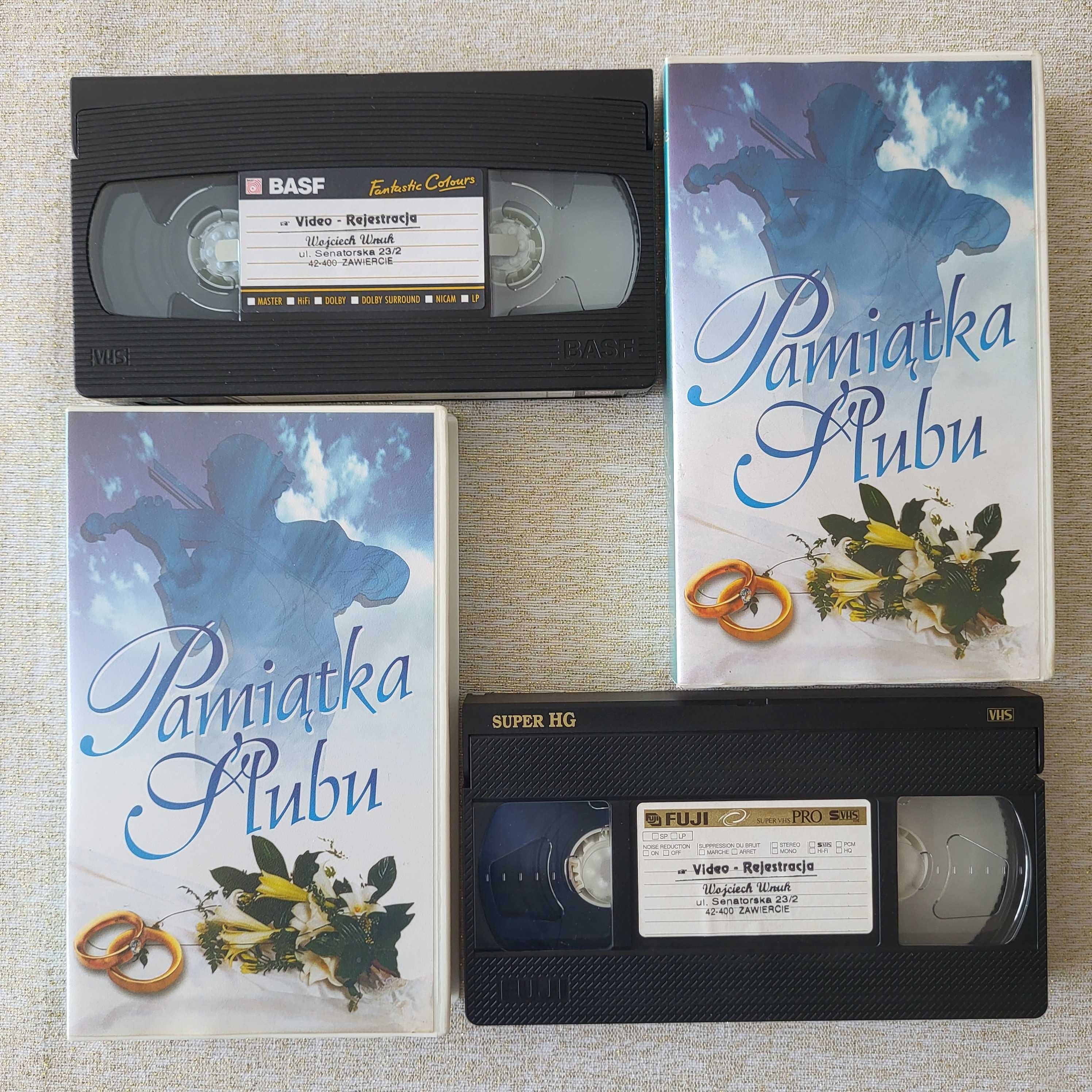 6 kaset VHS w pudełkach