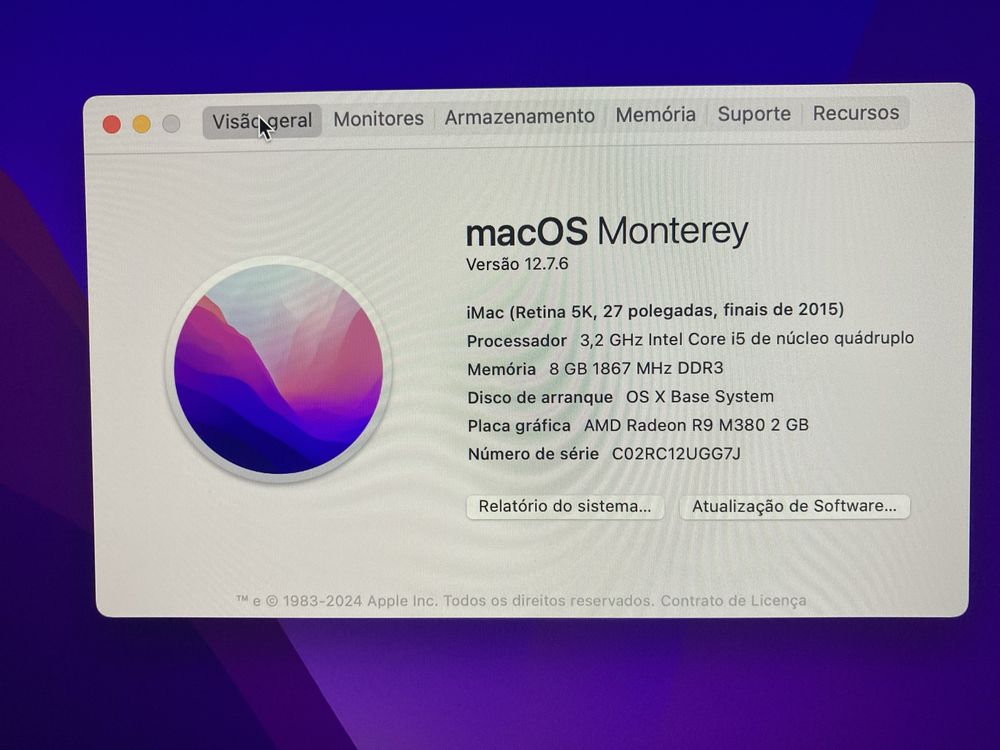 Imac 27” 5K i5 1TB 2015