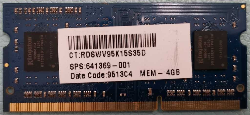 Pamięć RAM DDR3 4GB Kingston HP16D3LS1KFG/4G 4GB