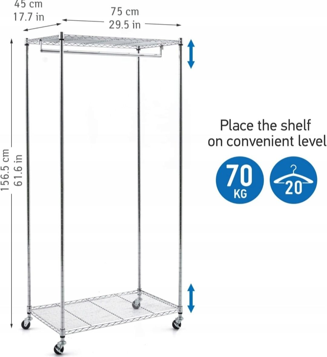 Wieszak stojący Tatkraft metal