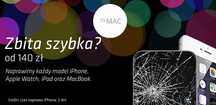 wymiana zbitej szybki iPhone, iPad, Apple Watch, MacBook