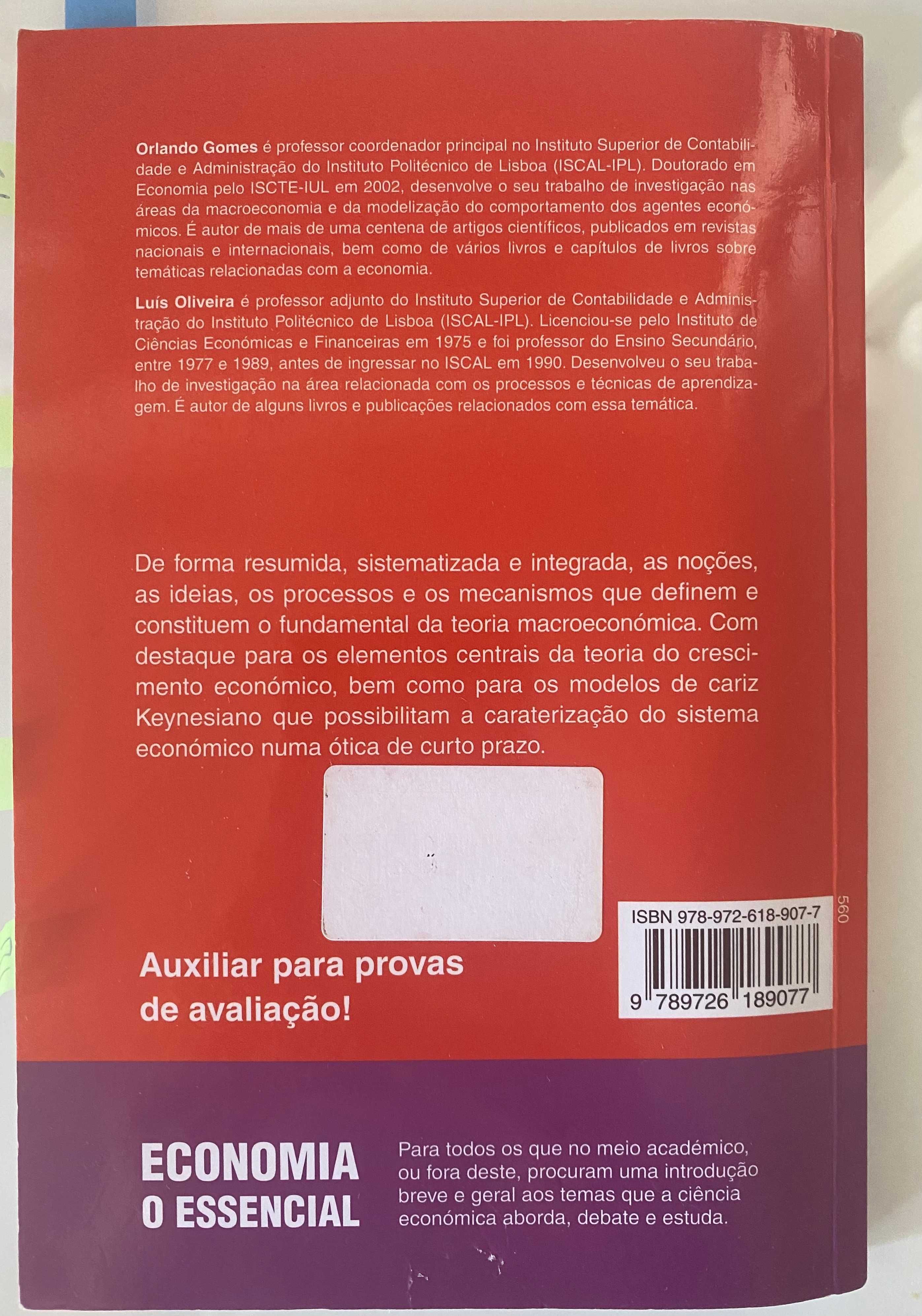 Livro Marcroeconomia, Orlando Gomes, Luís Oliveira