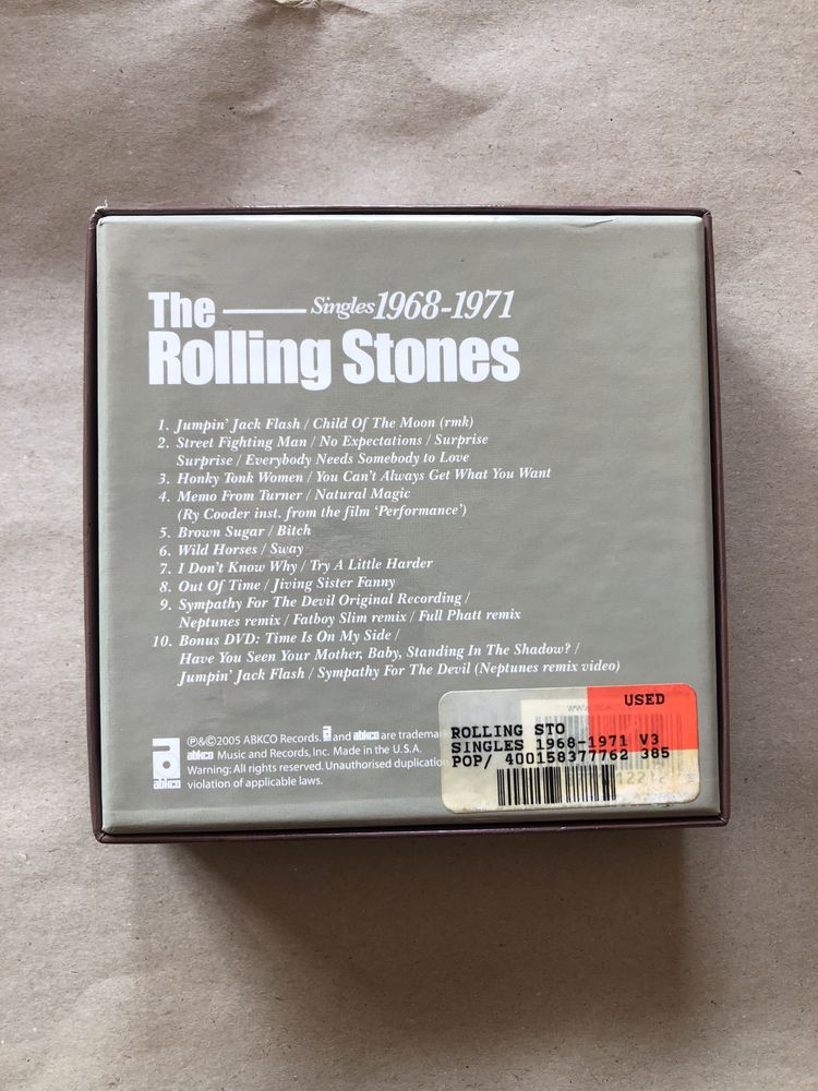 Box CD zespołu The Rolling Stones Singles 1968 - 1971