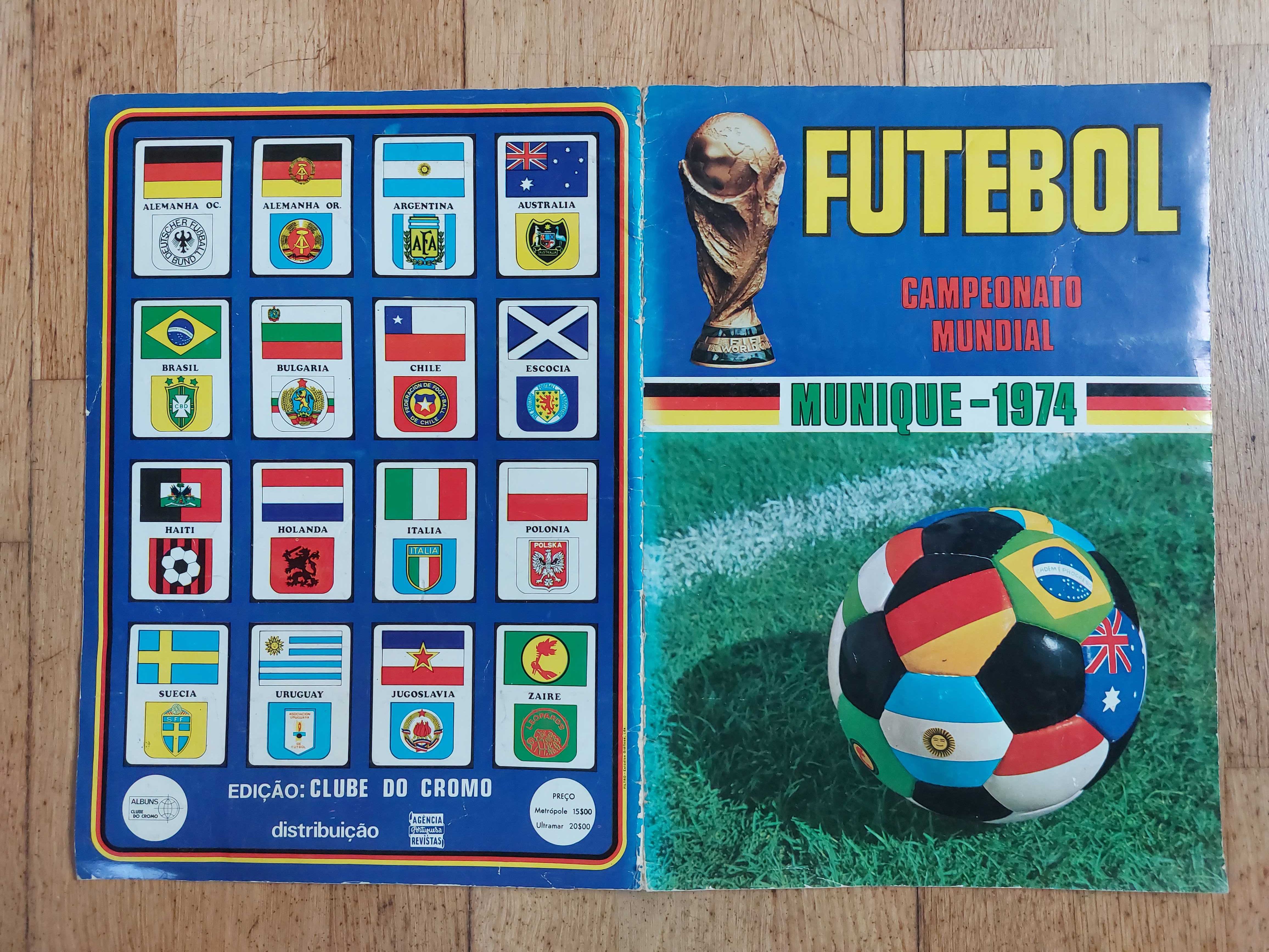 Caderneta de cromos - Munique 1974 - Completa