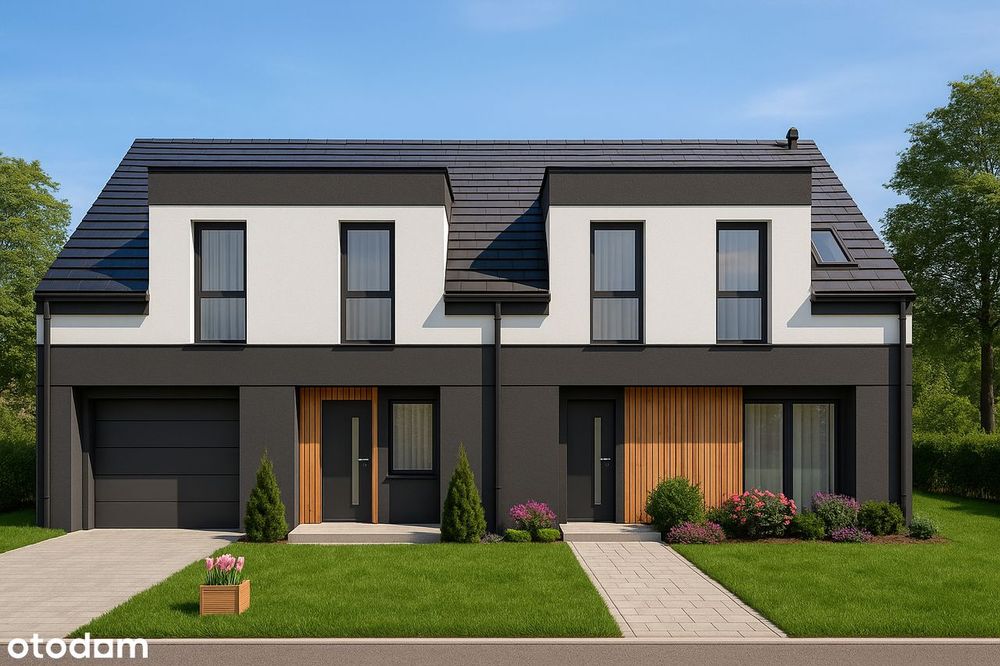 Nowoczesny dom 131 m² z ogrodem – Niemodlin, bez podatku PCC.
