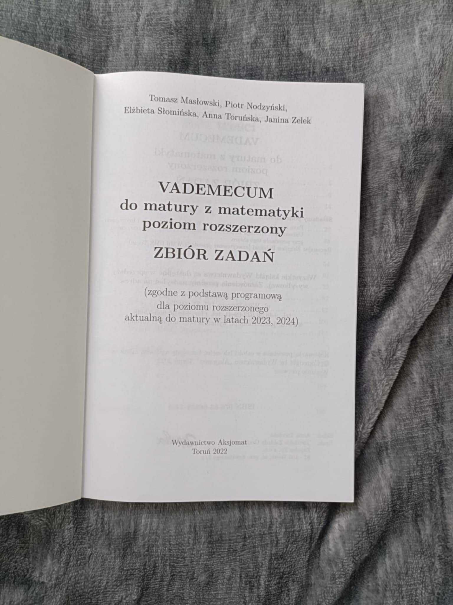 Vademecum i arkusze maturalne matematyka rozszerzona aksjomat -Szare