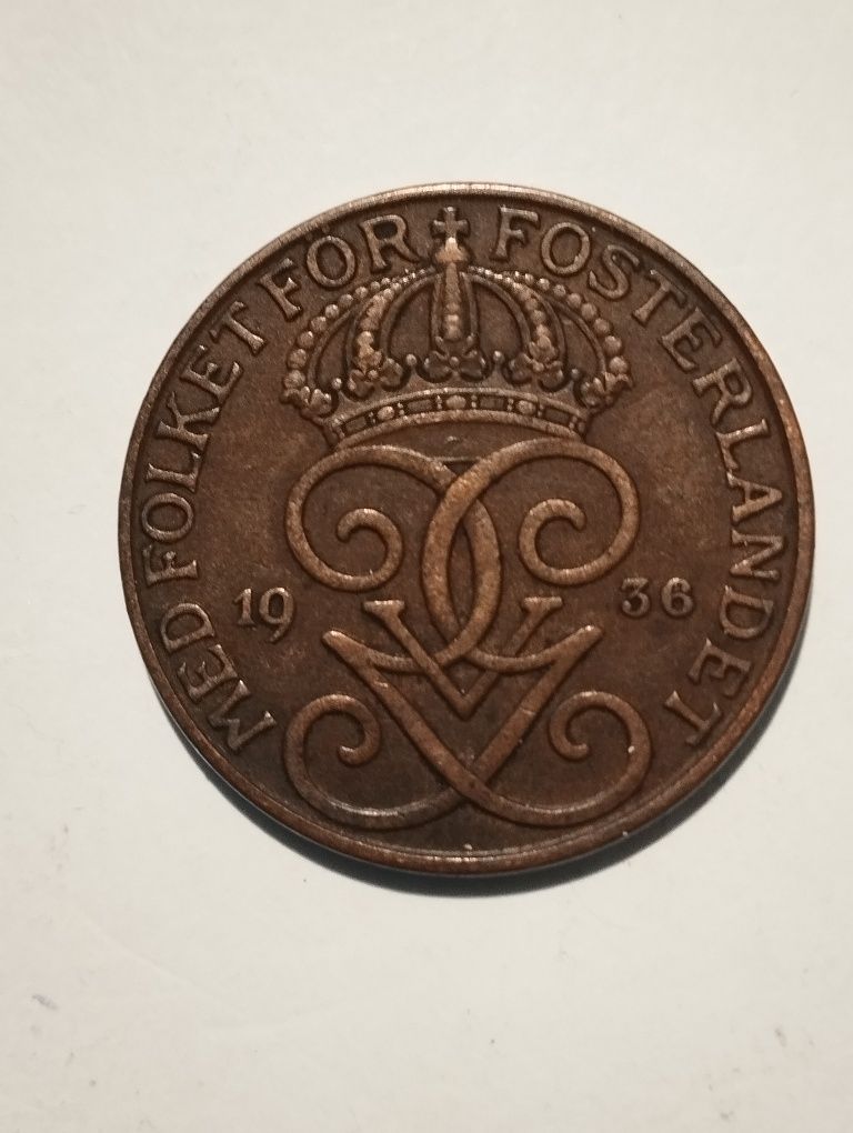 Moedas da Suécia 1932, 1936, 1949, 1864 e 1878