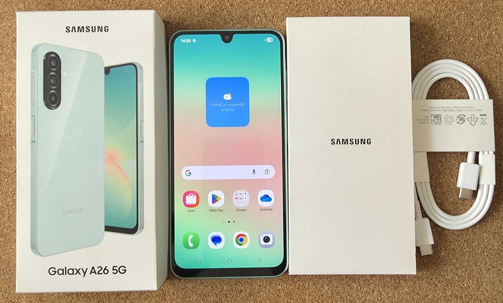 Samsung Galaxy A26 5G SM-A266 B/DS 6GB/128GB Miętowy Nowy Gwarancja
