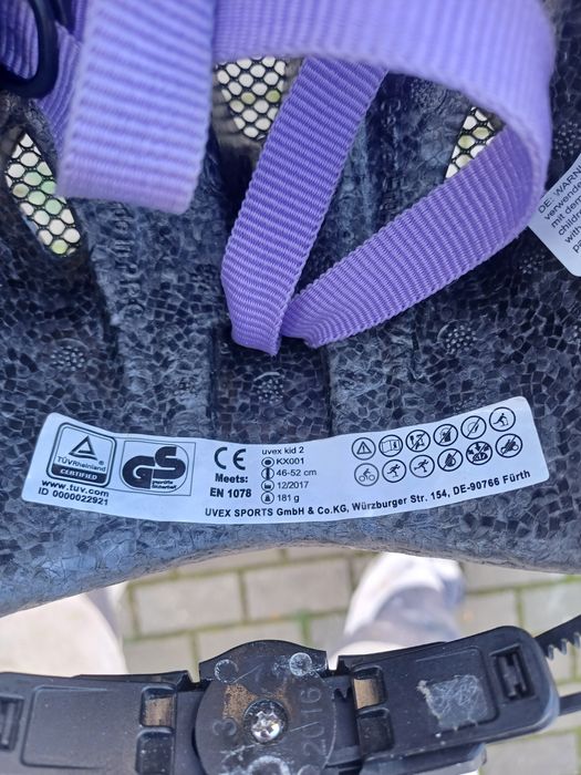 Kask rowerowy dla dziewczynki Uvex Kid 2 46-52cm