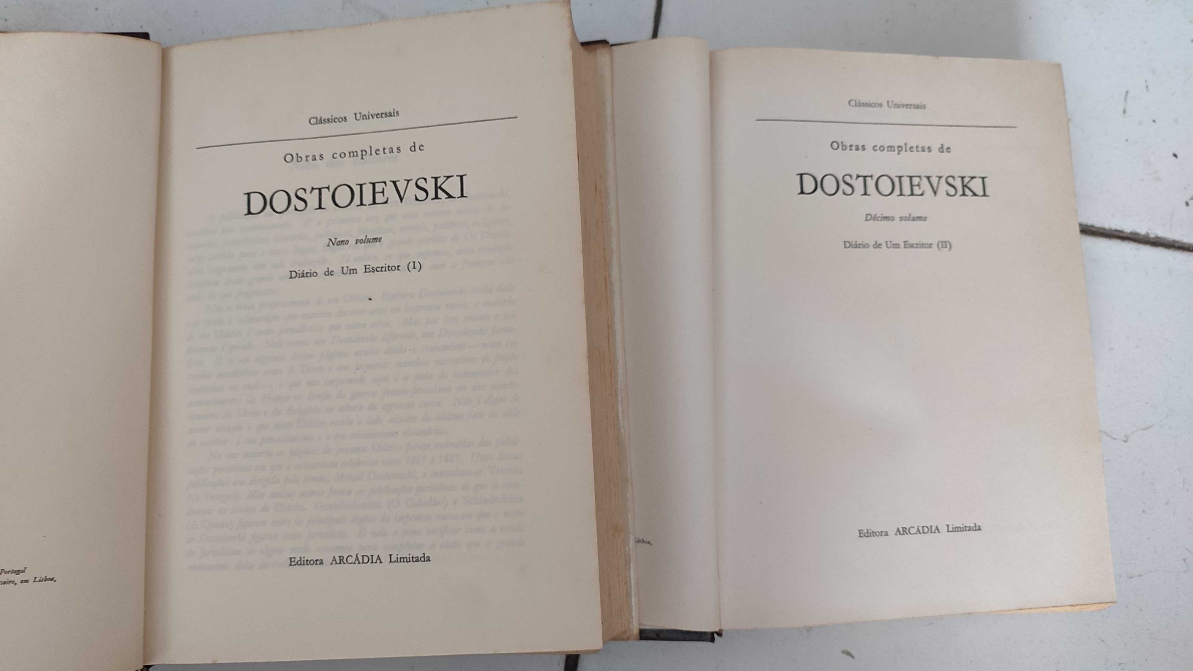 Obras Completas de Dostoievski - 10 Volumes - Editora Arcádia